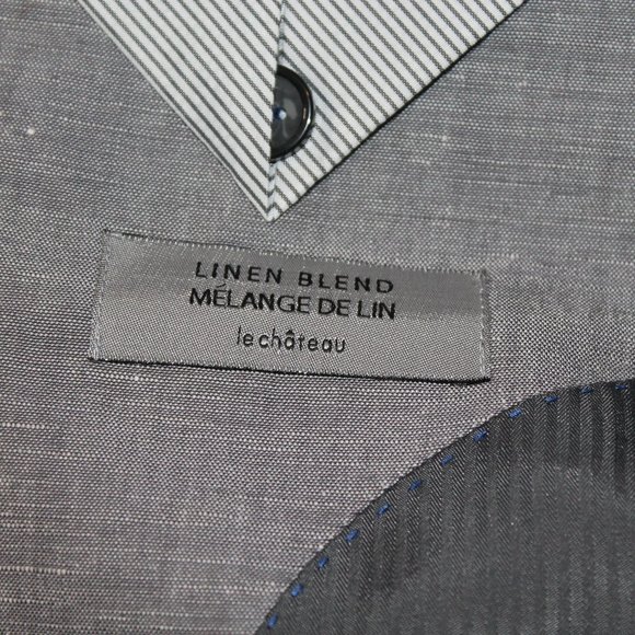 Grey speck linen blend blazer - 34 - Picture 6 of 6